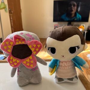 Stranger Things Mini Plush Bundle Eleven & Demogorgon